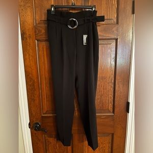 Express paper bag dress pants. Belt is removable. Brand new with tags